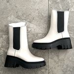 Coach Alexa Leather Bootie in Chalk/Black, Size 11 New in Box Photo 2