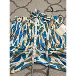 Anthropologie Calligraphie matching linen blend set, size large Blue Photo 8