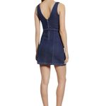 Tiger Mist  Blue Denim Square Neck Sleeveless Sheath Mini Dress Size XS Photo 1