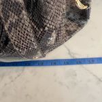 Michael Kors Fulton large sand snakeskin leather shoulder bag purse & wallet Photo 8