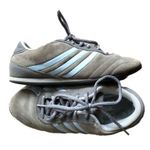 Adidas grey with baby blue three stripe shoe size 5.5 Photo 0