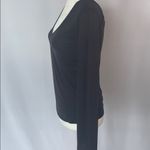 Silence + Noise  Grey Long Sleeve V-Neck Shirt Size S Photo 2