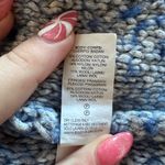 Lucky Brand  Cotton Wool Blend Western Cardigan Blue Women’s Medium Fringe Photo 5