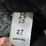 R13 Boy Skinny Jeans Women's Sz 27 Made in Italy Vintage Black Denim Photo 6
