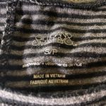 Gilligan & O’ Malley Black and Gray Striped Long Sleeve Nightgown Photo 2