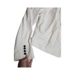 INC  International Concepts Cream Pinstripe Cropped Blazer Size: XL NEW Photo 2