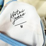 Kortni Jeane NEW Swim Top Womens M Blue Novelty Print Mix N Match Swimwear Photo 7