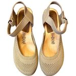 Jax&Bard Wooden Platform Knit, Leather Maryjane Maple Cream size 37(6.5 Photo 1