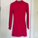 Nordstrom NWT Area Stars Women's Pink Juliette Stretchy Ribbed Knit Polo Dress $150 | XS Photo 9