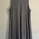 Madewell Marled Grey Mockneck Sweater Dress Sleeveless Casual Ribbed Summer XL Photo 0