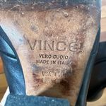 Vince  Luisa High Heel Ankle Boots Black Leather Size 8 Photo 5