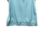 Cato Woman 18/20W Aqua Lace Trim Cami Top Plus Size Adjustable Straps Layering Photo 3