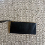 Henri Bendel  West 57th Black Leather Zip Wristlet Gold Hardware Photo 7