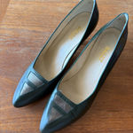 Bally vintage Women's Dark Green Leather Heels Size 6.5 Photo 0
