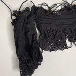 For Love & Lemons Anabelle Eyelet Crop Top Women's XS in Black Photo 11