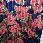 Victoria's Secret Victoria’s Secret Gold Label Top M Vintage Semi-Sheer Button Floral Metallic Photo 2