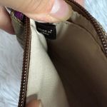 Coach  Burgundy Brown Signature Canvas Wristlet Photo 2