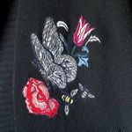 Zadig & Voltaire Indiany Embroidered Cashmere Cardigan Multicolor One Size EUC Photo 4