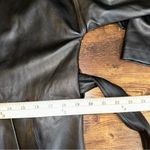 Beulah  Style Jacket Womens Small Black Faux Leather Long Trench Coat Photo 5