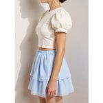 Hill House Clara Tiered Tulle Skirt, Powder Blue, XS Photo 2