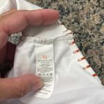 High Waisted Cutout Maroon White Racerback Zip Up Swimsuit Size Med NWT #2272 Red Photo 6