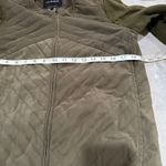 Lucky Brand Womens Olive Green Quilted Front Zip Jacket Size S Small Photo 6