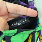 Tank Floral Maxi Pullover Dress V Neck Stretch Loose Fit Fully Lined Sz M L Black Photo 1