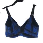 Torrid Bra Lightly Lined Wire Free 360 Back Smoothing Plaid Blue Black 36F Photo 1