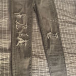 American Eagle  Jeans Skinny Ripped Grey Stretch Photo 0