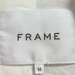 frame denim NEW NWOT FRAME Classic Stripped Linen Blazer Jacket Blue Red White Photo 9