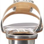 Badgley Mischka Silver Josette Flat Metallic Slide Sandals Photo 3