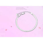 Boutique Silver‎ Anklet, Ankle Snake Chain Anklet | 925 Sterling Silver Photo 5