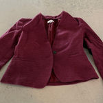 Loft 🦃  Burgundy Jacket with Button Front size 4P Photo 0