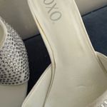 XOXO Women's White Rhinestone Heels size 8M Photo 4