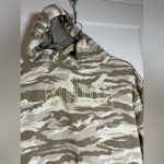 Puma Medium  Camo Hoodie Sweatshirt, Cozy Oversized Crop Style, Women’s medium Photo 2