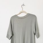 Athleta [] Fern Green Step Forward Sweatshirt Tee Short Sleeve V-Neck Sz Large L Photo 4