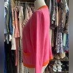 J.Crew  Pink and Orange 100% Cashmere Cardigan Photo 1