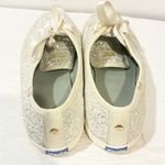Kate Spade  Size 11 White Glitter Sparkle Wedding Low Top Sneaker Photo 4