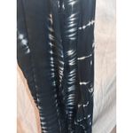 Long Tie Dye Sleeveless Duster Vest Black White Boho Fringe Size undefined Photo 1