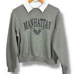 Hollister  Collared Gray Manhattan New York Tennis Sweater Photo 0