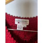 Women's Reflections by Spiegel Red Knit V Photo 1