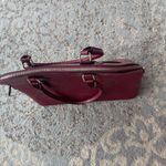 Apt. 9  Alligator Texture Dome Satchel Red Photo 3