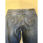 Big star  Maddie Skinny Jean's Women's Size 29R Dark Faded Whiskers Western Denim Photo 3