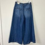 Free People  Equinox Denim Trousers Lake Life Blue 29 Wide Leg Jeans Slouchy Photo 4