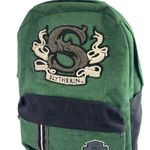 Harry Potter  Slytherin House Green Black Hogwarts Patch Logo Backpack One Size Photo 2