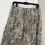 Joie  Linen Blend Floral Wide Leg Pants Elastic Waist Vacation Resortwear Beach Photo 1