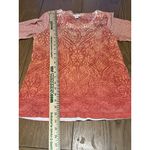 Chico's  Top‎ Women Size 0 Colorful 3/4 Sleeve Round Neck Tunic Shirt Sequins Photo 2