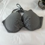 Aerie  Striped Brooke Bikini Top 38C Twist Front Padded‎ Halter Swim Photo 11