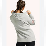 Peloton  Women’s Gray 1/2 Zip TWGF Relaxed Fit Long Sleeve Pullover Hoodie Size M Photo 3