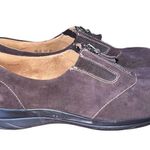 Natural Soul  brown suede flats with zipper tops women’s size 10 Photo 1